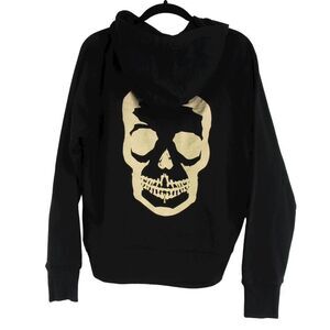 Zadig & Voltaire Women's Clipper Skull Foil Pullover Sweatshirt Hoodie M